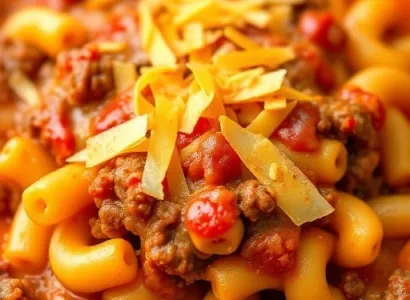 Mac cheddar boeuf au four