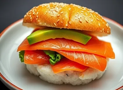 Sandwich Sushi au Saumon