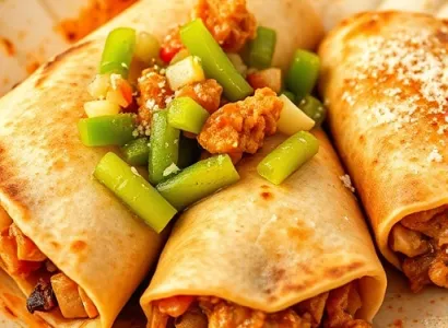 Chimichangas au porc et piments verts