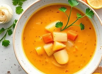 Potage de carottes et coriandre