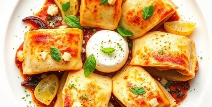 Lasagnes de poulet aux artichauts