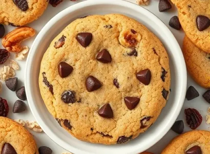 Cookies au Chocolat et Fruits Secs