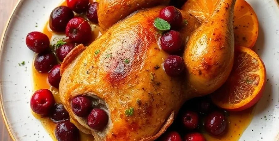 Poulet au cranberry et épices