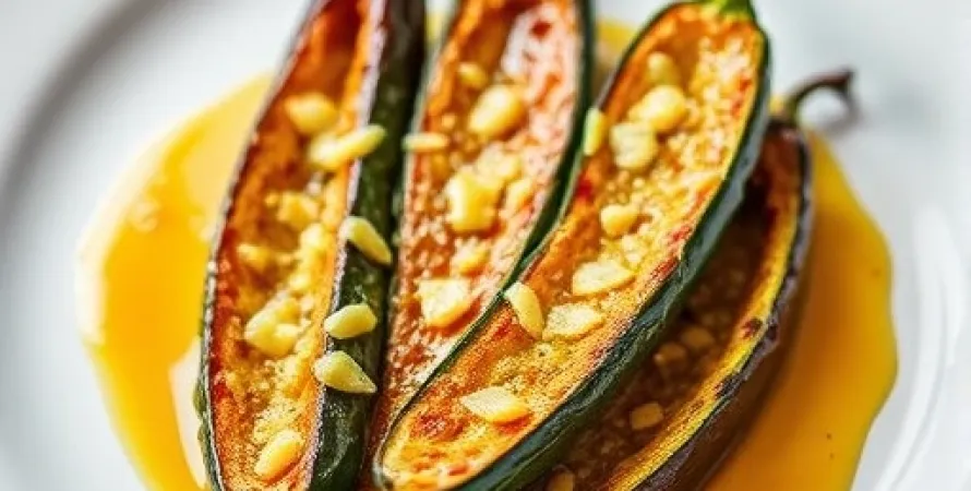 Courgettes au glaze