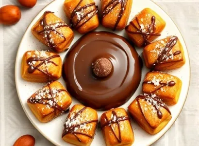 Croustillant au chocolat et aux amandes