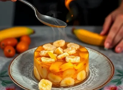 Confit de banane et ananas