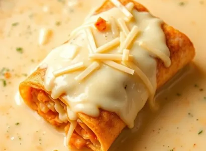 Enchilada au fromage crémeux