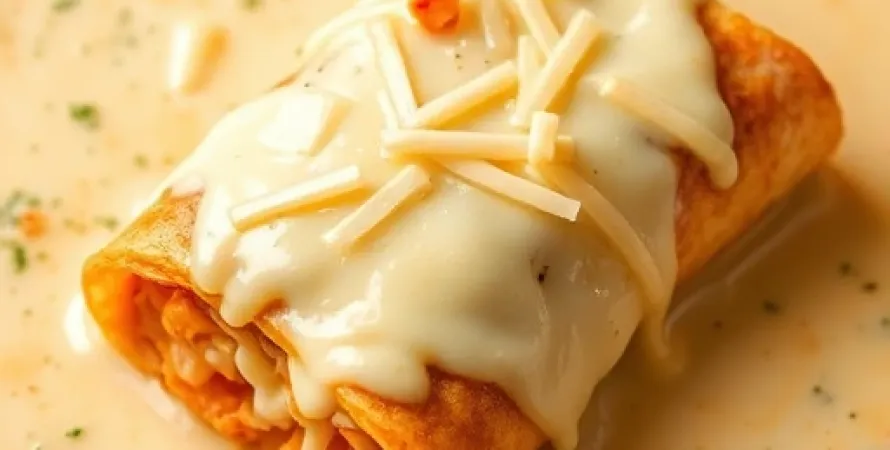 Enchilada au fromage crémeux