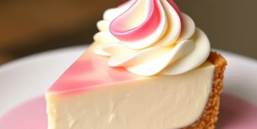 Tarte au fromage cream cheese au citron rose
