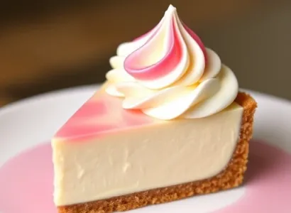Tarte au fromage cream cheese au citron rose