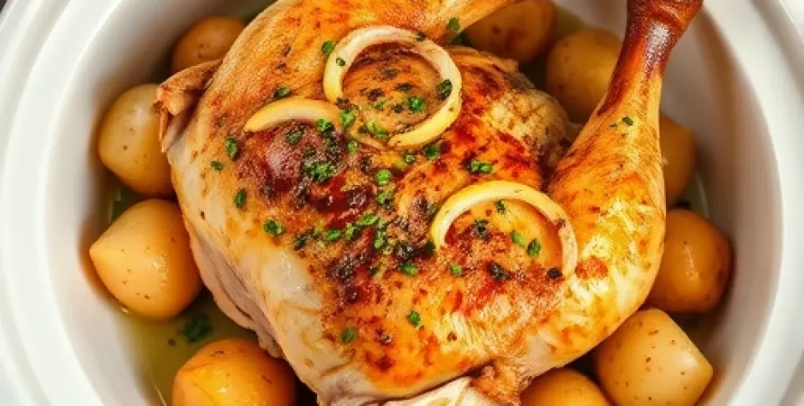 Poulet Cornish au Crock-Pot