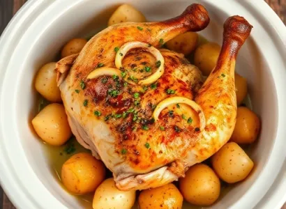 Poulet Cornish au Crock-Pot