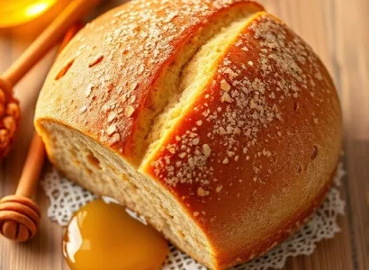 Pain au miel et bière de blé