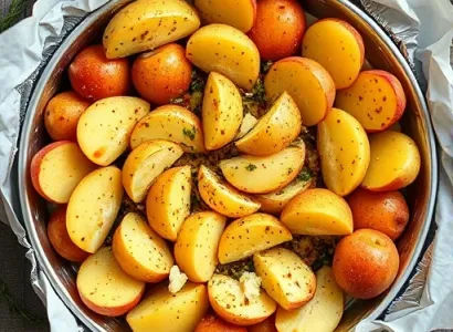 Patates douces et pommes au sirop d'érable