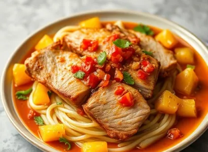 Poulet à la sauce ananas
