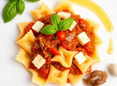 Pâtes farfalle aux tomates