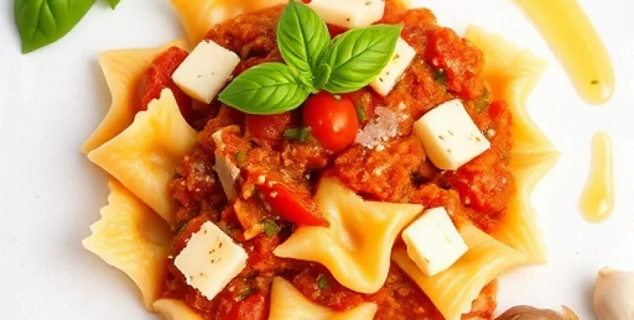 Pâtes farfalle aux tomates