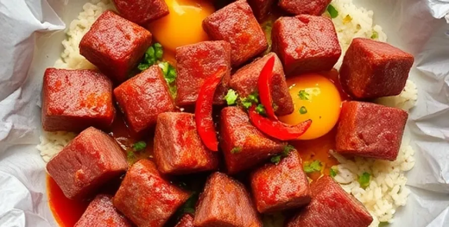 Boulettes de viande cuites dans une sauce chili