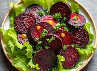 Salade de betteraves et de cresson