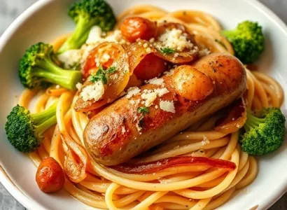 Saucisses de dinde aux brocolis