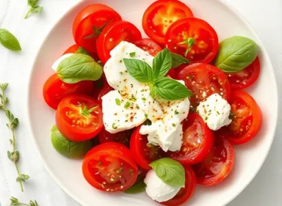 Salade de Tomates et Ricotta Herbée