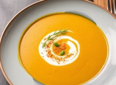 Soupe aux aubergines au curry