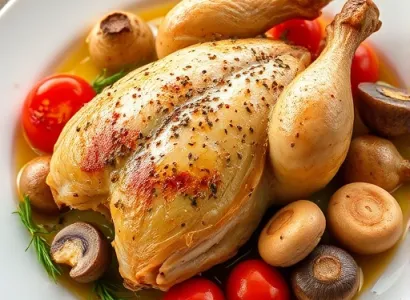 Poulet rustique aux artichauts