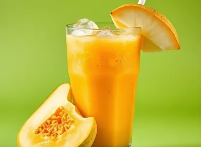 Smoothie de cantaloupe et poire