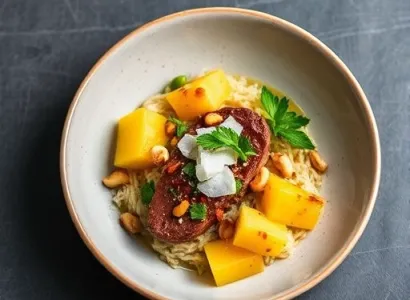 Boeuf aux fruits tropicaux