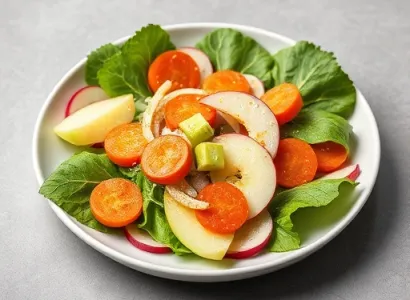 Salade de kohlrabi et pomme