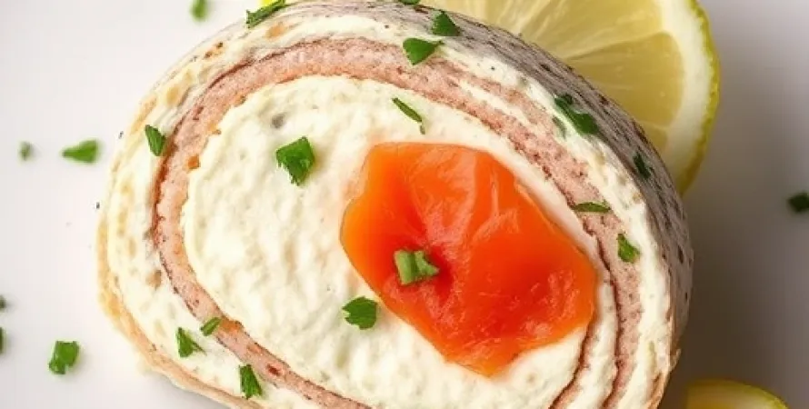 Torte au fromage de chèvre et saumon fumé
