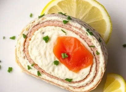 Torte au fromage de chèvre et saumon fumé