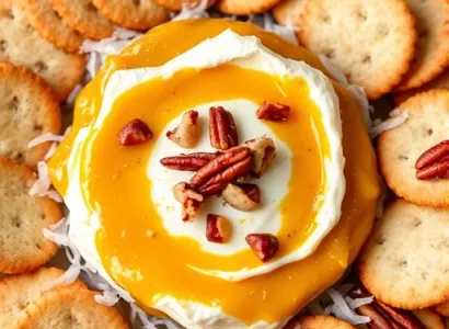 Dip au mangue et noix de pécan