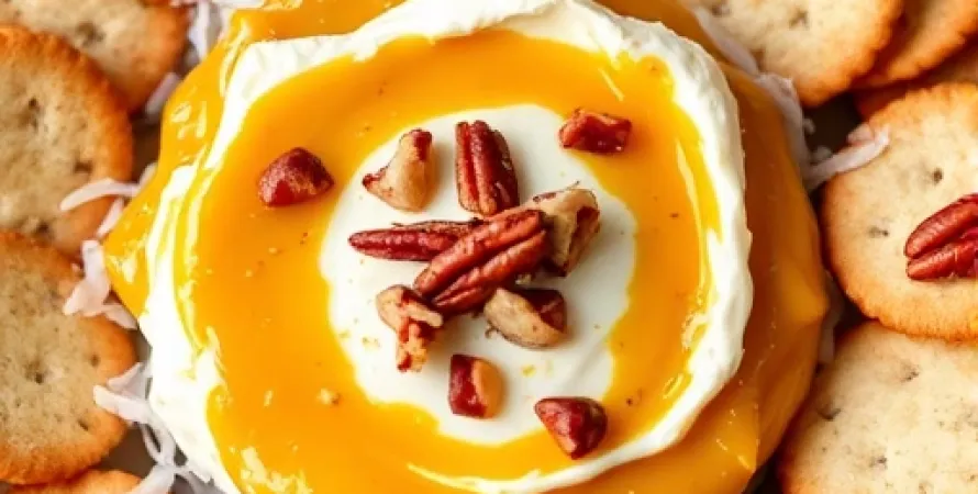 Dip au mangue et noix de pécan