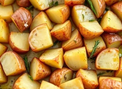 Pommes de terre au veau d'ail
