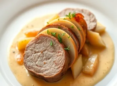 Pork Tenderloin à la Normande
