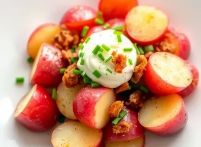 Salade de pommes de terre au ciboulette et raifort