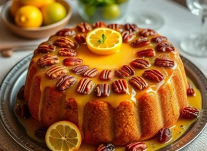 Gâteau aux pécan et rhum