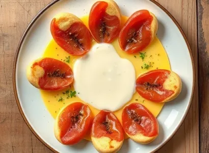 Asperges au jambon de campagne et sauce aux oeufs