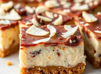 Barres au fromage et au chocolat