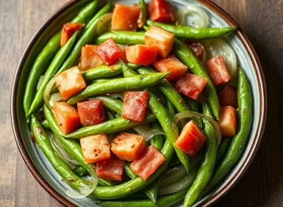 Haricots verts à la rhénane