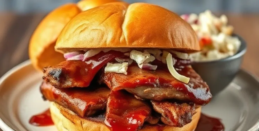 Sandwich au porc BBQ