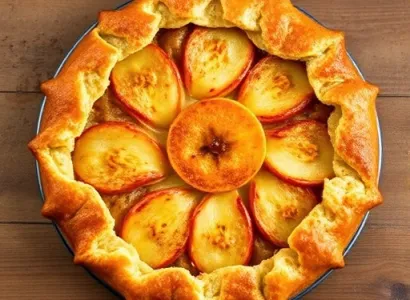 Tarte aux pommes rustique
