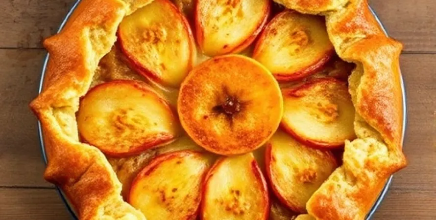 Tarte aux pommes rustique