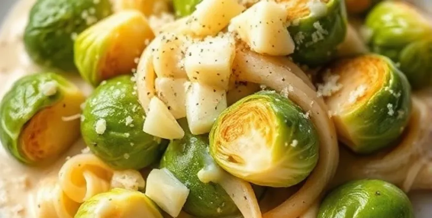 Chou de Bruxelles à la sauce Alfredo