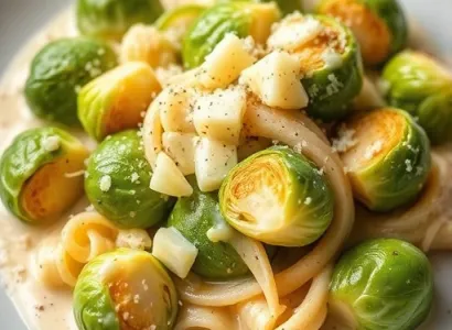 Chou de Bruxelles à la sauce Alfredo