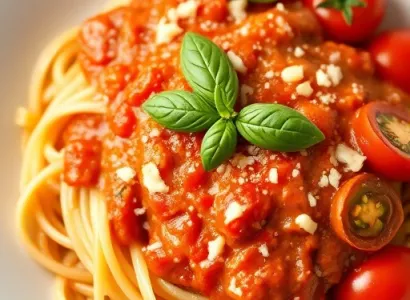 Sauce marinara crémeuse à la basilic