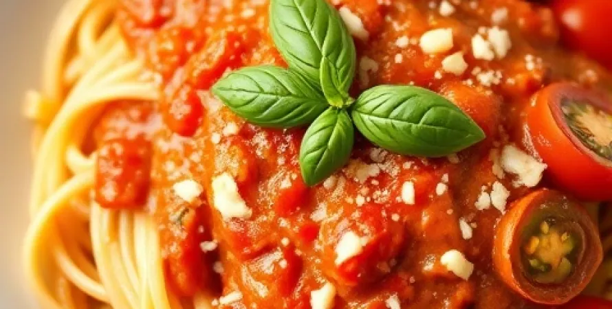 Sauce marinara crémeuse à la basilic