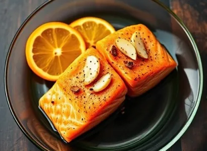Saumon au four à l'orange