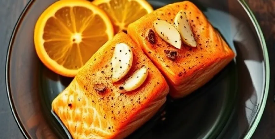 Saumon au four à l'orange